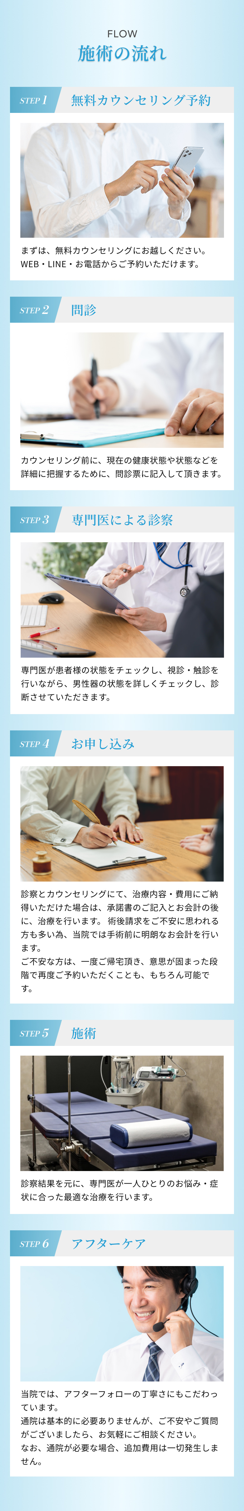 施術の流れ
